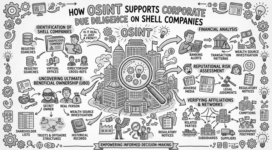 How OSINT Supports Corporate Due Diligence on Shell Companies